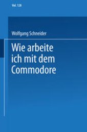 book Wie arbeite ich mit dem Commodore 128