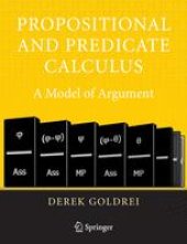 book Propositional and Predicate Calculus A Model of Argument