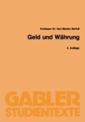 book Geld und Währung