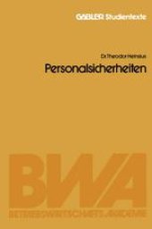 book Personalsicherheiten