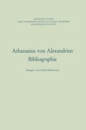 book Athanasius von Alexandrien: Bibliographie