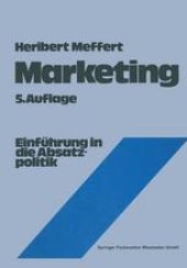 book Marketing: Einführung in die Absatzpolitik