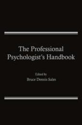 book The Professional Psychologist’s Handbook