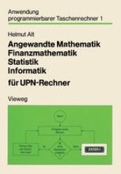 book Angewandte Mathematik, Finanzmathematik, Statistik, Informatik für UPN-Rechner