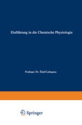 book Einführung in die Chemische Physiologie