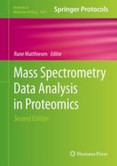 book Mass Spectrometry Data Analysis in Proteomics