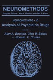 book Analysis of Psychiatric Drugs