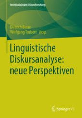 book Linguistische Diskursanalyse: neue Perspektiven