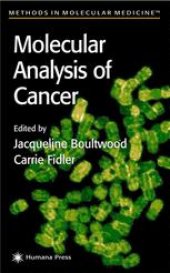 book Molecular Analysis of Cancer