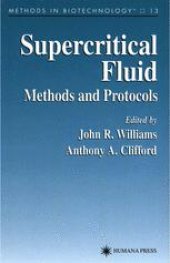 book Supercritical Fluid Methods and Protocols