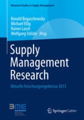 book Supply Management Research: Aktuelle Forschungsergebnisse 2013