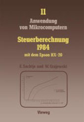 book Steuerberechnung 1984 mit dem Epson HX-20