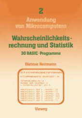 book Wahrscheinlichkeitsrechnung und Statistik — 30 BASIC-Programme