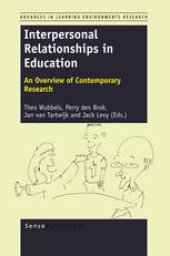 book Interpersonal Relationships in Education: An Overview of Contemporary Research