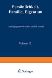 book Persönlichkeit, Familie, Eigentum: Grundrechte aus der Sicht der Sozial- und Verhaltenswissenschaften