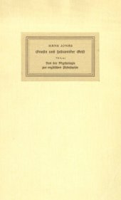 book Gnosis und spätantiker Geist, Teil 2,1. Von der Mythologie zur mystischen Philosophie