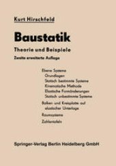 book Baustatik: Theorie und Beispiele