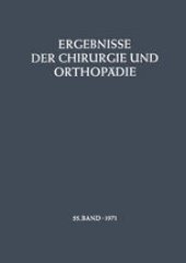 book Ergebnisse der Chirurgie und Orthopädie