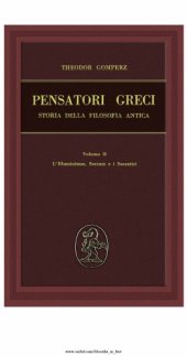 book Pensatori greci. Vol II: L'Illuminismo, Socrate e i Socratici