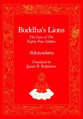 book Buddha's Lions: The Lives of the Eighty-Four Siddhas