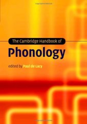 book The Cambridge Handbook of Phonology