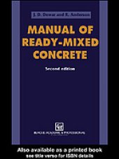 book Manual of ready-mixed concrete