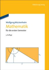 book Mathematik für die ersten Semester