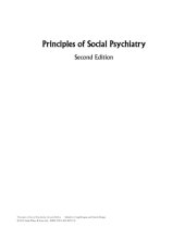 book Principles of social psychiatry