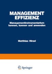 book Management Effizienz: Managementinstrumentarium kennen, können und anwenden