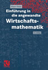 book Einführung in die angewandte Wirtschaftsmathematik