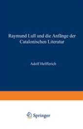 book Raymund Lull und die Anfänge der Catalonischen Literatur