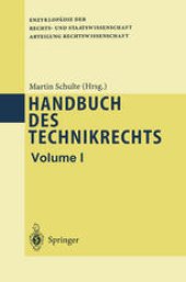 book Handbuch des Technikrechts