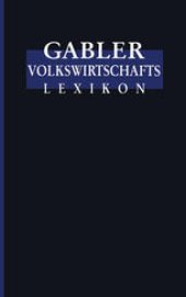 book Gabler Volkswirtschafts Lexikon