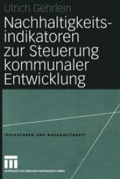 book Nachhaltigkeitsindikatoren zur Steuerung kommunaler Entwicklung