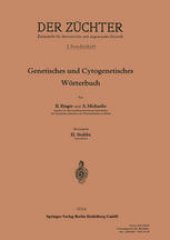 book Genetisches und Cytogenetisches Wörterbuch