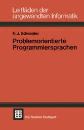 book Problemorientierte Programmiersprachen