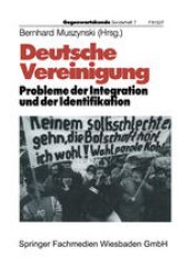 book Deutsche Vereinigung Probleme der Integration und der Identifikation