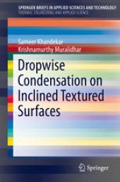 book Dropwise Condensation on Inclined Textured Surfaces