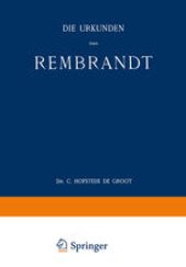 book Die Urkunden über Rembrandt: 1575–1721