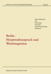 book Berlin — Hauptstadtanspruch und Westintegration