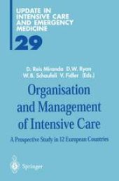 book Organisation and Management of Intensive Care: A Prospective Study in 12 European Countries