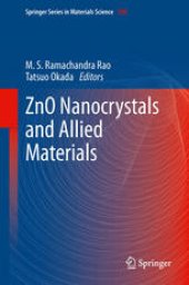 book ZnO Nanocrystals and Allied Materials