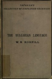 book A short grammar of the Bulgarian language, with reading lessons