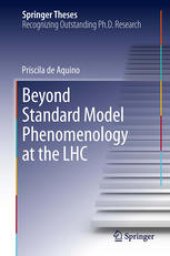 book Beyond Standard Model Phenomenology at the LHC