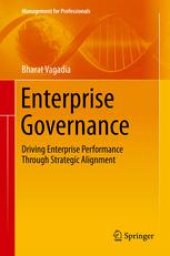 book Enterprise Governance: Driving Enterprise Performance Through Strategic Alignment