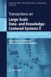 book Transactions on Large-Scale Data- and Knowledge-Centered Systems X: Special Issue on Database- and Expert-Systems Applications