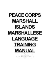 book Peace Corp Marshallese Language Training Manual