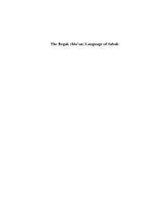 book The Begak (Ida'an) language of Sabah