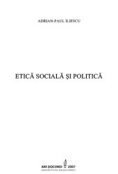 book Etica sociala si politica