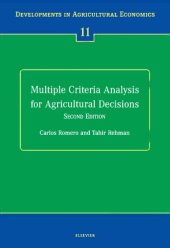 book Multiple Criteria Analysis for Agricultural Decisions